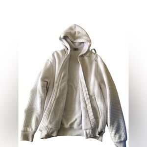 Sherpa Lined Zip Hoodie Jacket